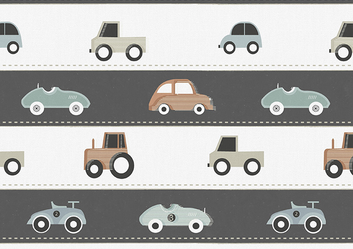 Brum Brum, Vintage - Twist&Fit Roman Blind - Image 7